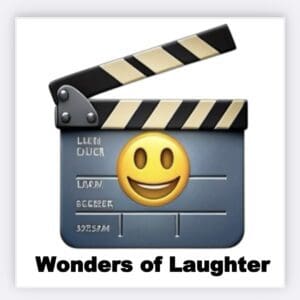 A picture of the movie clapper board with a smiley face on it.
